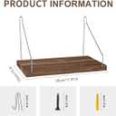 Fabric Wall Cubicle Shelf with Hooks for Work Decor, 11.8''x6'' Wooden Cubicle Organizer Storage Shelf with Hangers Cubicle Accessories for Office & Women Men Desk2 Pack