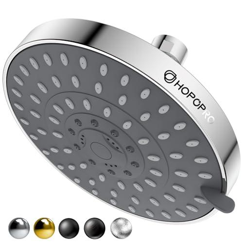 HOPOPRO 5-Mode Shower Head - The Washington Post, NBC News, Today TV Show Recommended - High Flow Fixed Showerheads (6 Inch Chrome)
