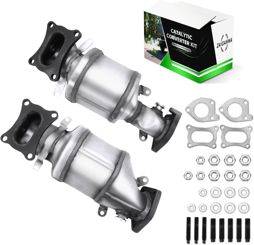 Front Catalytic Converter Compatible with 2008 2009 2010-2017 Honda Accord, Pilot, Odyssey, Ridgeline, Crosstour & Acura MDX, RDX, TLX, TSX, TL, ZDX, RL, 3.5L 3.7L, Direct-fit(EPA Compliant)