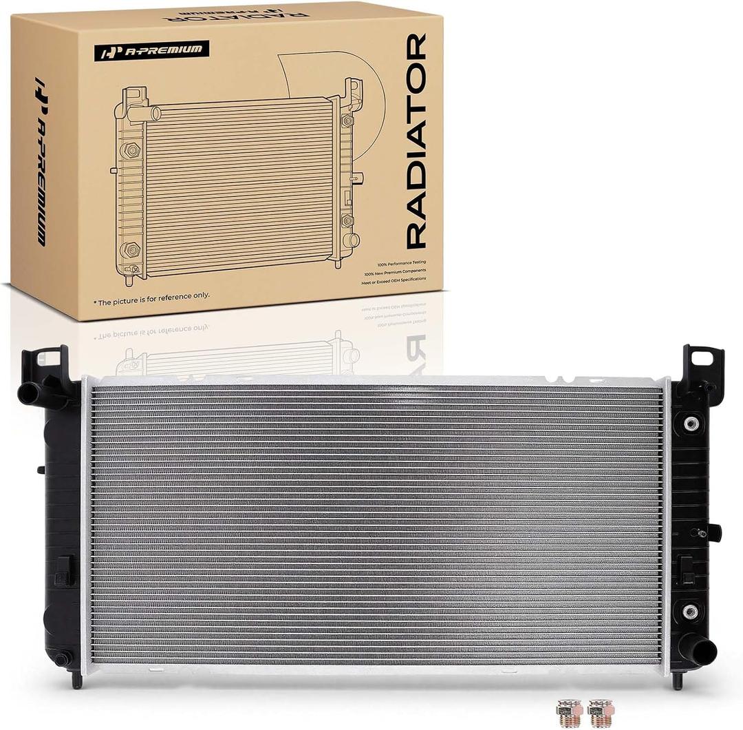A-Premium 34" Engine Coolant Radiator Compatible with Chevy W/TOC, W/O EOC