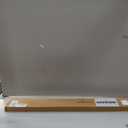 No Drill L-Shaped Vinyl Cordless Mini Blinds,White,45.5" Wx 48" H