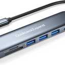 USB C Hub, DockteckExpand 7 in 1 USB-C Multiport Adapter with 4K HDMI, 100W Power Delivery, 3 USB 3.0 Ports, SD/TF Card Reader, for MacBook Pro/Air, iMac, iPad Pro, Surface Pro 7/8, XPS, HP and More