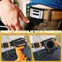 Drill Holder for Tool Belt,Drill Belt Clip,Drill Holster,Tape Measure Holder, Fits Up to 2.7" Belt (Black) 2 Pack