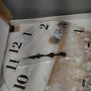 XFM Farmhouse Wall Clock for Living Room Decor 20 Inch Battery Operated Silent Non-Ticking Kitchen Wall Clocks Rustic Country Flower Field Decorative Clock (Beige)