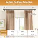 TONIAL Curtain Rods 32 to 58 Inch(2.6-4.8ft), Telescoping Splicing 3/4 Drapery Rods for Windows 20 to 53 Inch(1.7-4.4ft)32 to 58 Inch Decorative Single Rod with Small Cap Finial, Bronze