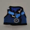 EcoBark Step in Dog Harness - Eco-Friendly Teacup Dog Harnesses for XXS, XS, and Small Dogs - Reflective and Adjustable Mini Body Halter Vest -Tiny Soft Mesh Toy Breed Harness (Bright Blue, XXS) (XXS- 4 to 5 lbs- Chest Up to 11 in (Pack of 1))