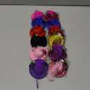 MTLEE 12 Pcs Mini Tea Party Hats Dress up Hair Fascinator Clip on Tiny Hat with Flower Feather Bow for Women Costume Accessory, 2.75 Inch