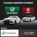 Original 2018-2024 Camry FWD Floor Mats & Cargo Liner for Toyota Camry (Not Fit Hybrid) - Custom Fit 1st & 2nd Row TPE Anti-Slip Floor Liners & Trunk Mat - All Weather Floor Mats Car Accessories