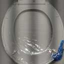 KOHLER 20110-96 Brevia, Slow Close Toilet Seat, Elongated Toilet Seat, Grip-Tight Bumpers Quick-Attach Hardware, Biscuit