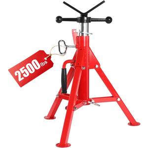 Heavy-Duty Folding Pipe Jack Stand, 2500LB Capacity Jack Stand, 20-37 Inch Adjustable Pipe Support