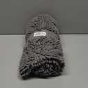 LOCHAS Luxury Bathroom Rug Shaggy Bath Mat 24 x 44 Inch, Washable Non Slip Bath Rugs for Bathroom Shower, Soft Plush Chenille Absorbent Carpets Mats, Gray (Grey)