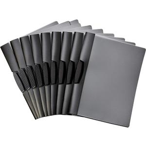 Amazon Basics Report Folder Cover with Clip, Pack of 10, Grey, 9 x 10.5 inches