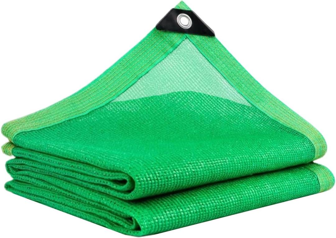 BeGrit Shade Cloth for Garden 50% 6x6.5ft with Grommets Sunblock Sun Mesh UV Resistant Net for Plants,Greenhouse,Patio,Chicken Coop(Green)