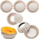 DATANYA Mini Tart Pans Removable Bottom 3 Inch, Carbon Steel Nonstick Quiche Pan Pie Tart Tin Mold, 0.8inches High for Baking Tartlets, Pies, Cakes, Cupcakes - Premium Champagne Gold 12PCS