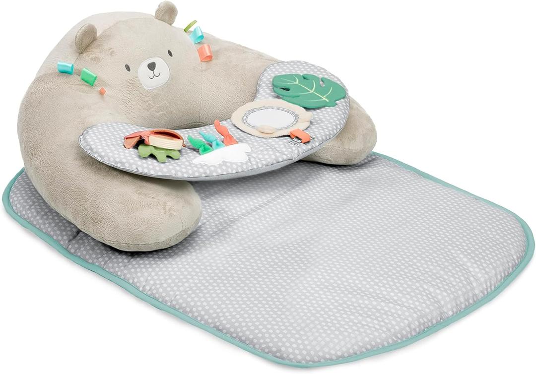 Ingenuity Cozy Prop 4-in-1 Sit Up & Prop Activity Mat  - Nate, Ages Newborn +