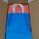 RACETOP 32 Pack Small Paper Gift Bags with Handles, 5.8"3.2"8.25" Kraft Paper Party Favor Bags Bulk for Kids Birthday, Baby Shower, Crafts, Wedding, Party Supplies (8 Colors) (Green)