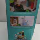 HOLYFUN Kids Kitchen Playset, Kitchen Set for Toddler with Sound and Light, Cooking Stove with Steam, Play Sink and Toy Kitchen Accessories, Pretend Kitchen Toys for Kids Girls Boys, Green