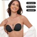 MITALOO Adhesive Bra Invisible Sticky Strapless Push up Backless Reusable Silicone Covering Nipple Bras