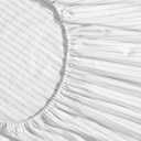 Eddie Bauer - Sheet Set, Luxurious Cotton Percale Bedding with Matching Pillowcases, Crisp & Cool, Fully Elasticized (Arden Stripe Grey, King)