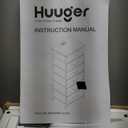 Huuger White Dresser with 5 Drawers & Charging Station, Tall Dresser for Bedroom, Tall Night Stand with PU Leather Finish, Open Shelf, Nightstand for Bedroom, Closet, Hallway, Entryway