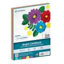 PrintWorks Bright Cardstock 8.5" x 11" - 50 Sheets - 5 Assorted Primary Colors - Ideal for School & Craft Projects - 65 lb/176 gsm - Made in the USA - FSC® Certified (00682)