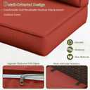 14 Pcs Outdoor Cushion Slipcovers All-Weather Patio Cushion Covers, Replacement Waterproof with Zipper for Patio Furniture, Sectional Couch 3 Sizes, Covers Only