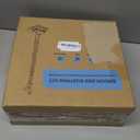 Broom with Dustpan Combo Set 54" Long Handle Adjustable Length Stainless Steel Broomstick Standing Dust Pan and Broom Set for Office Home Kitchen Lobby Floor Cleaning (Red and Black)