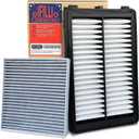 Engine Cabin Air Filter for Tucson(2022-2025), Santa Fe (2021-2025), Sorento(21-25), Santa Cruz (2022-2025), Sport-age (23-25), K5 (21-25), 28113L1000&97133L1000, NOT FOR HYBRID