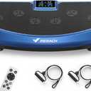 MERACH Vibration Plate Exercise Machine, 3D & 4D Vibration Plate for Lymphatic Drainage Weight Loss with 2 Tension Ropes, Whole Body Vibration Platform for Women Men, Exercise Equipment for Home