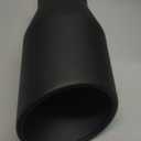 A-KARCK 4 Inch Exhaust Tip, Universal 4'' Inlet 6" Outlet 12" Long Stainless Steel Bolt On Exhaust Tailpipe Black Muffler Tip for Truck