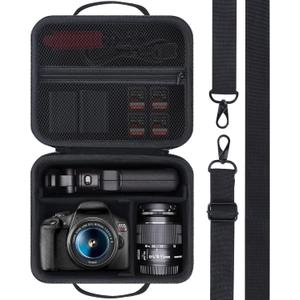 Lebakort Storage Case Compatible with Canon EOS Rebel T7 / T7i / R100 / R50 / R5 / R6 Mark II / R7 / R8 / 90D / 5D Mark IV Camera