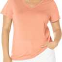 HUE Women's 3/4 Sleeve V-Neck Sleep Tee, Medium