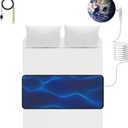 Grounding Mat for Bed Sleep & Deep Relaxation - Premium Grounding Pad Kit - Grounding PU Mat for Natural Energy Balance, Stress Support & Wellness (Half Grounding Mat, King)