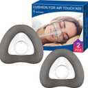 2 Packs Memory Foam Nasal Mask Cushion (M) for ResMed AirTouch N20 & AirFit N20, Highlights Leak-Free Seal with Brown Memory Foam CPAP Technology - Medium