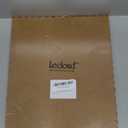 Lecloud Camel Valances for Windows 16 Inch Length, Soft Airy Light Filtering Faux Linen Rod Pocket Short Kitchen Curtains, Window Treatments Cafe Drapes for Bathroom Cabinet, 52" W x 16" L 1 Panel