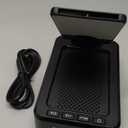 Cell Phone Stand with Wireless Bluetooth Speaker and Anti-Slip Base HD Surround Sound Perfect for Home and Outdoors with Bluetooth Speaker for Desk Compatible with iPhone/ipad/Samsung Galaxy (Black)