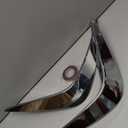 x xotic tech Front Fog Light Cover Trim Eyebrow Spoiler Molding Compatible with Toyota Highlander 2020 2021 2022 2023 2024 2025 Chrome Silver ABS Car Decoration Exterior Accessories, 2Pcs/Set