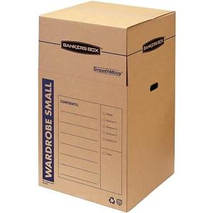 Bankers Box Short Wardrobe Box 3 Pack, 20-in x 20-in x 34-in (7710902)