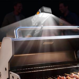 Grill Light for Blackstone Griddle & Weber Grill, Goldusk Rechargeable BBQ Lights with 160 Beam Automatic On/Off 2-Level Brightness Grilling Accessories for Outdoor Grill Gifts for Men Dad Husband