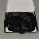Pixie Cut Wig Short Curly for Black Women - Mixed Grey With Bangs, Natural Short Wigs (Black Mixed Grey)