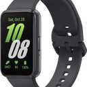SAMSUNG Galaxy FIT 3 [2025, 40MM] 1.6" AMOLED Display | IP68 Water Resistant | 14 Days Battery Life | 100+ Watchfaces | 100+ Exercise Modes | International Model (Fast Charger Bundle, Black)