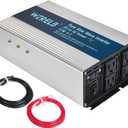 WZRELB 2000W Pure Sine Wave Inverter 48V DC to 110V 120V AC, Car Power Inverter with 4 AC Outlets, LED Display,Off-Grid Portable Power Converter for Home, RV, Truck, Camping