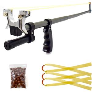 Piaoyu Telescopic Slingshot, with High-Power Rubber Band and 100g Mud Pill, Stainless Steel Outdoor Hunting Catapult Equipment