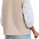 Tankaneo Womens Puffer Vest Sleeveless Open Front Quilted Jacket Lightweight Padded Gilet Coat with Pockets (Pink)