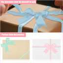 Zeyune 60 Pcs Mother's Day Elastic Bows 4 Inch Assorted Premade Craft Bows Soft Stretch Loops with Ribbon Knots for Mother's Day Wrapping Party Boxes Decoration Supplies Crafts Gifts(Sweet Style)