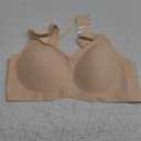 Vertvie Bras for Women No Underwire Wireless Support Bra Underarm-Smoothing Seamless Push Up Full Coverage T-Shirt Sports Bra XL