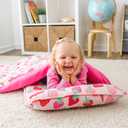 Wildkin Kids Original Nap Mat Cozy Kids Sleep Mat with Pillow, ideal for School & Travel, 50"L x 20"W x 1.5"Th