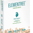 Elementree - Sustainable Printer Paper For Everyday Printing and Copying, 8.5 x 11 20lb/ 75gsm 500 Sheets Per Ream (00918) - White