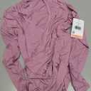 Motherhood Maternity Womens Long Sleeve V-Neck Side Ruched Tee Shirt (Pink, M)