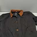 Runcati Mens Lightweight Jackets Button Down Casual Cotton Barn Jacket Vintage Military Fall Outwear with Pockets, Large